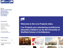 Tablet Screenshot of liveprojects.org